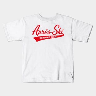 Après-Ski – Drinking Team (Lettering / Apres Ski / Apresski / Red) Kids T-Shirt